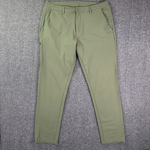 BYLT Everday Other - BYLT Everday Pant 2.0 Mens 38x30 Green Performance Stretch Athleisure